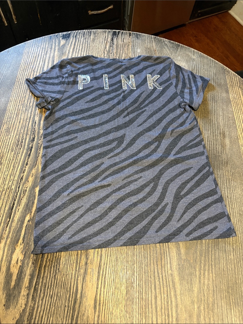 PINK Victoria's Secret Zebra-Print Tee